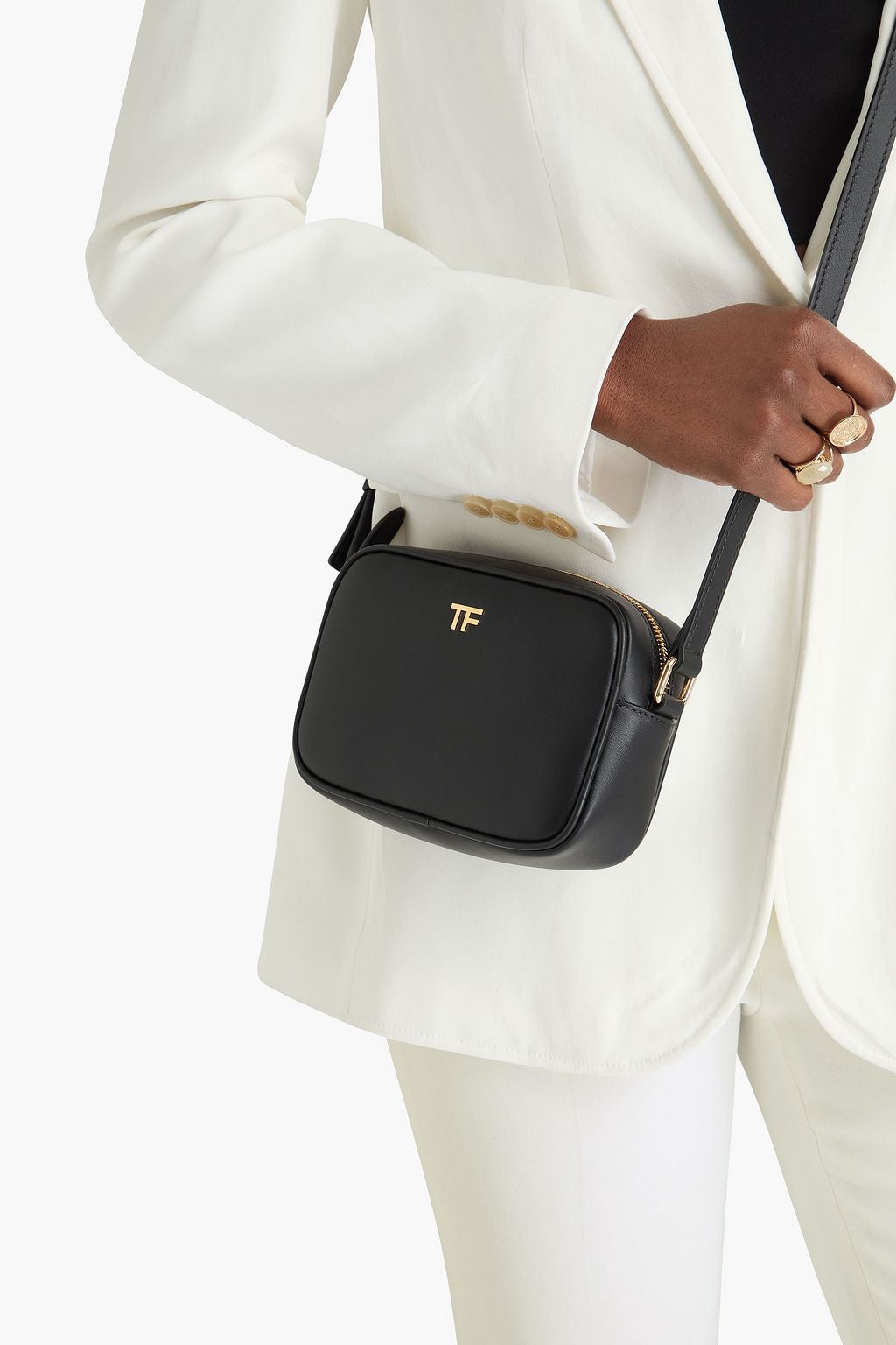 TOM FORD حقيبة كروس بودي من الجلد