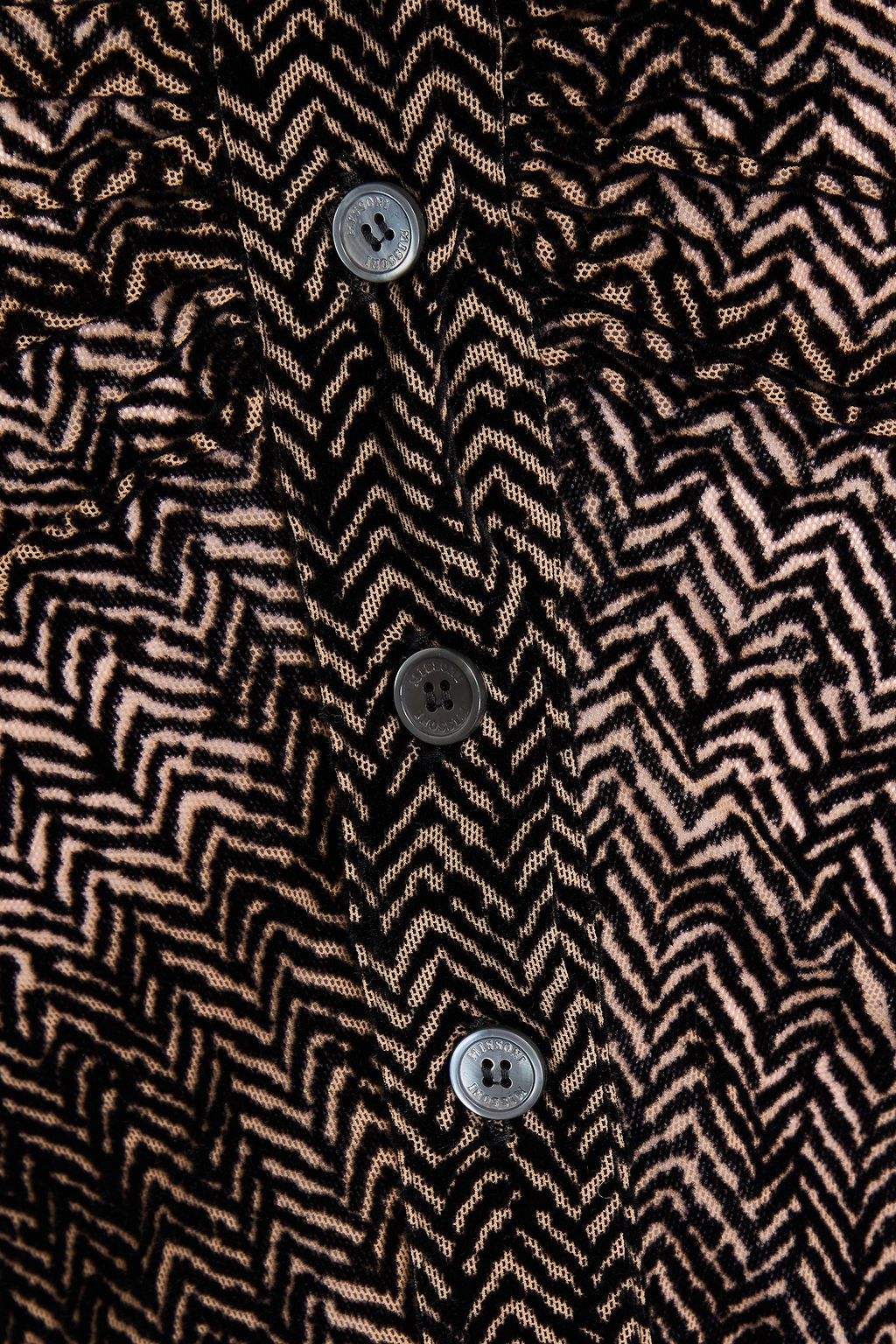 MISSONI قميص من التول بتأثير مزموم ونقشات بارزة