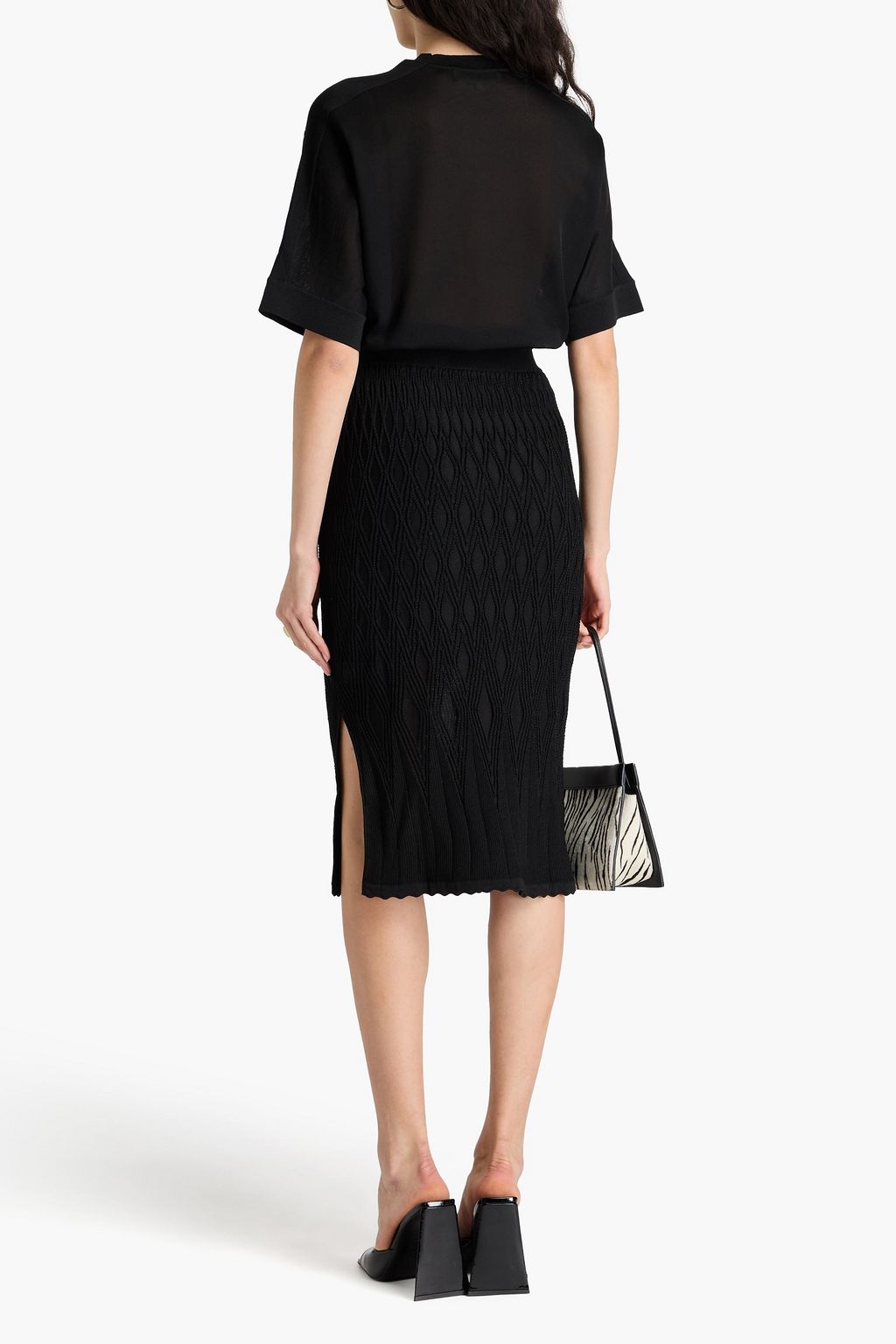 DIANE VON FURSTENBERG ジャカードニット ペンシルスカート