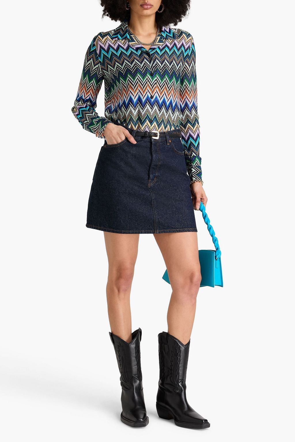 MISSONI Crochet-knit shirt