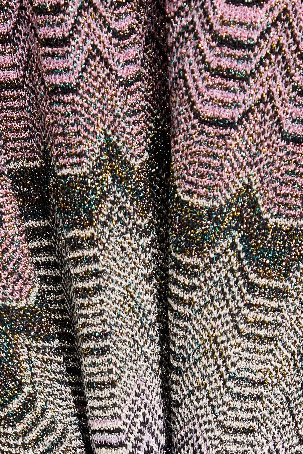 MISSONI كنزة رياضية بحبكة كروشيه بلون معدني