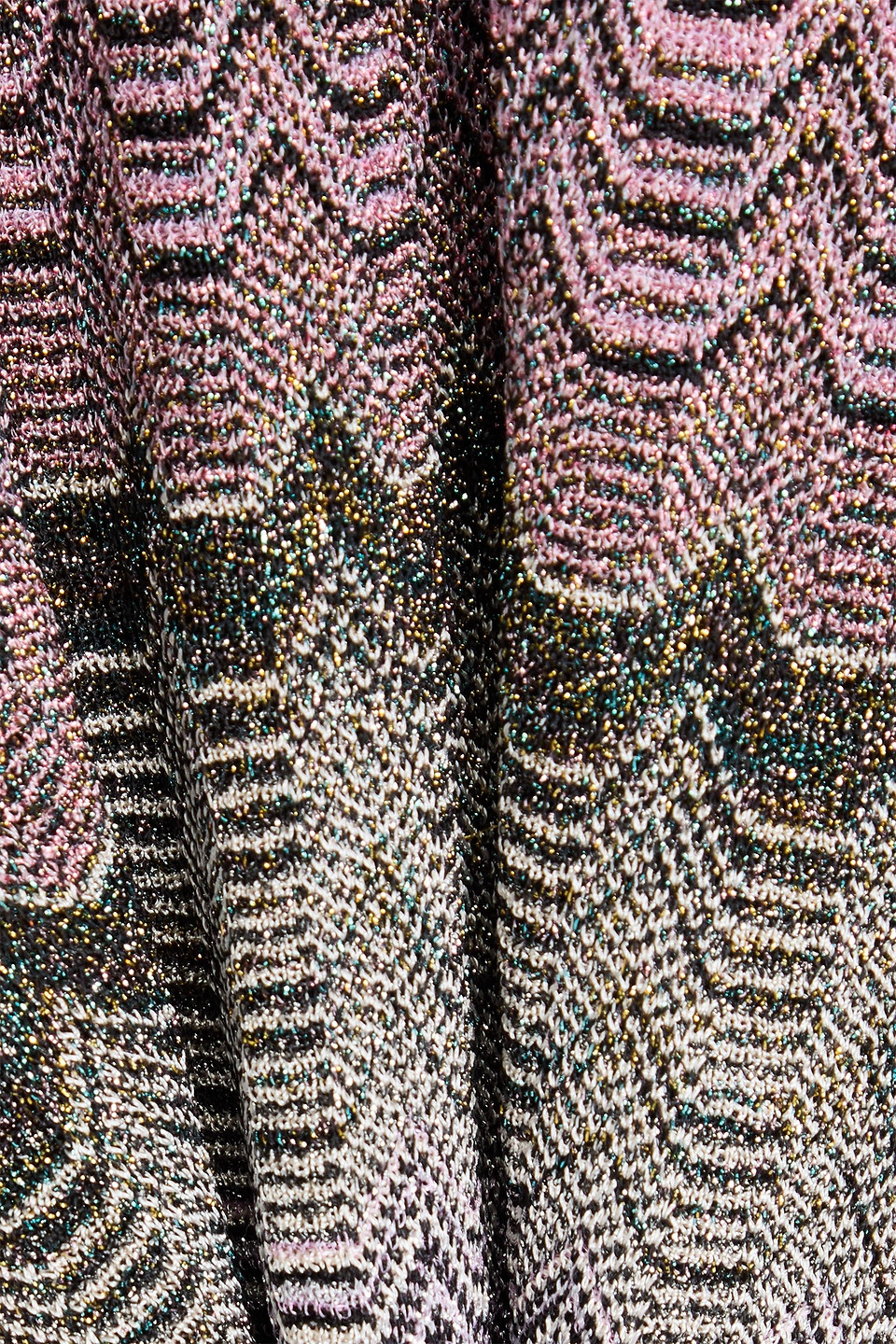 Missoni Stripe Pattern Embellished Sweater In Baby-pink