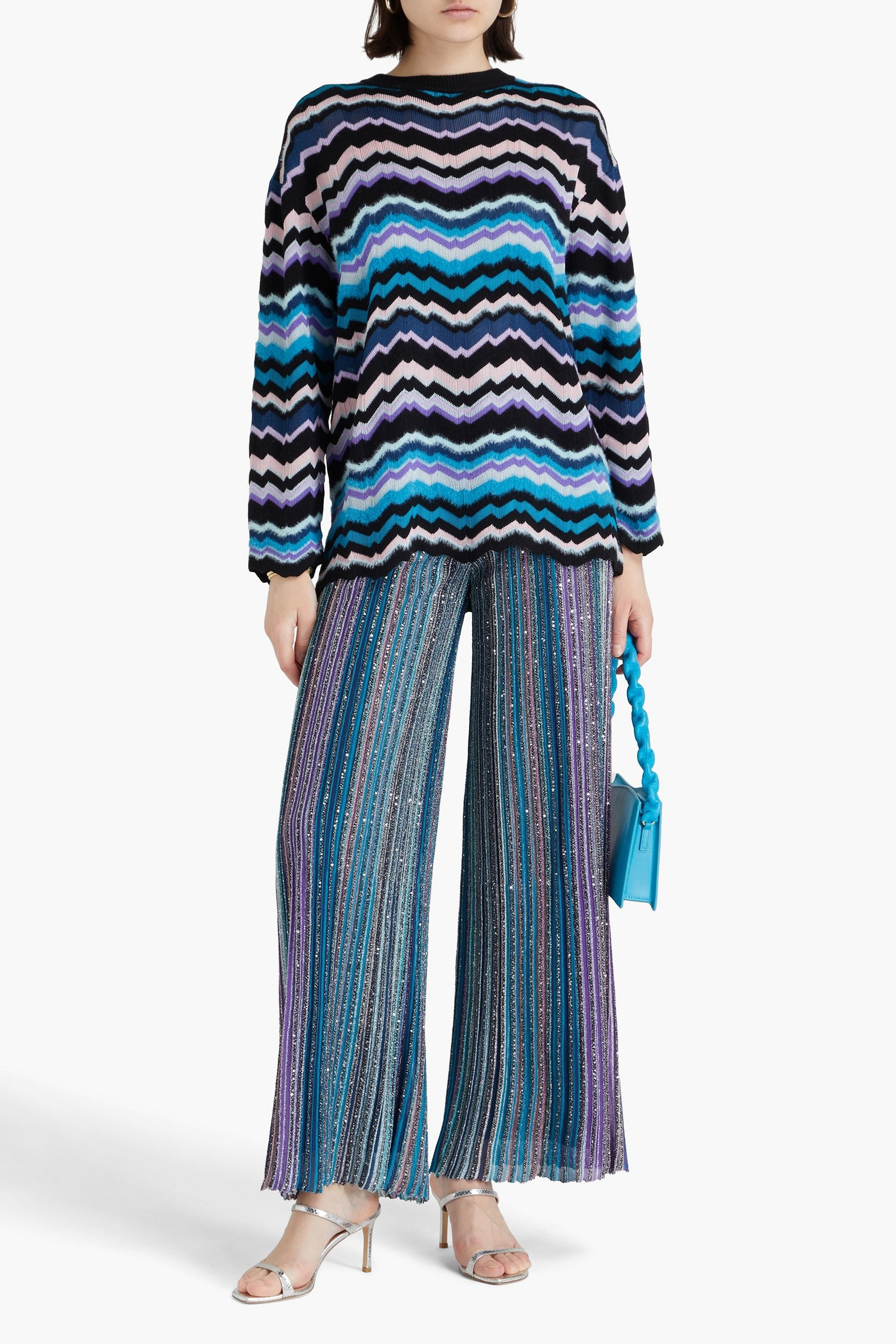 Missoni Brushed intarsia-knit sweater
