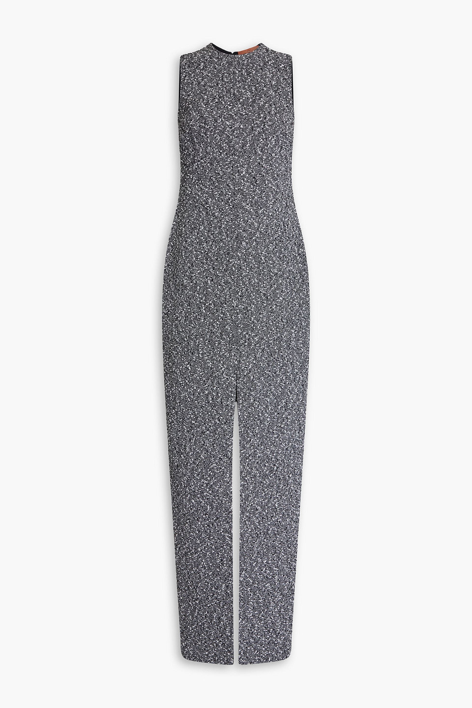 Missoni Cotton-blend Tweed Maxi Dress In Black