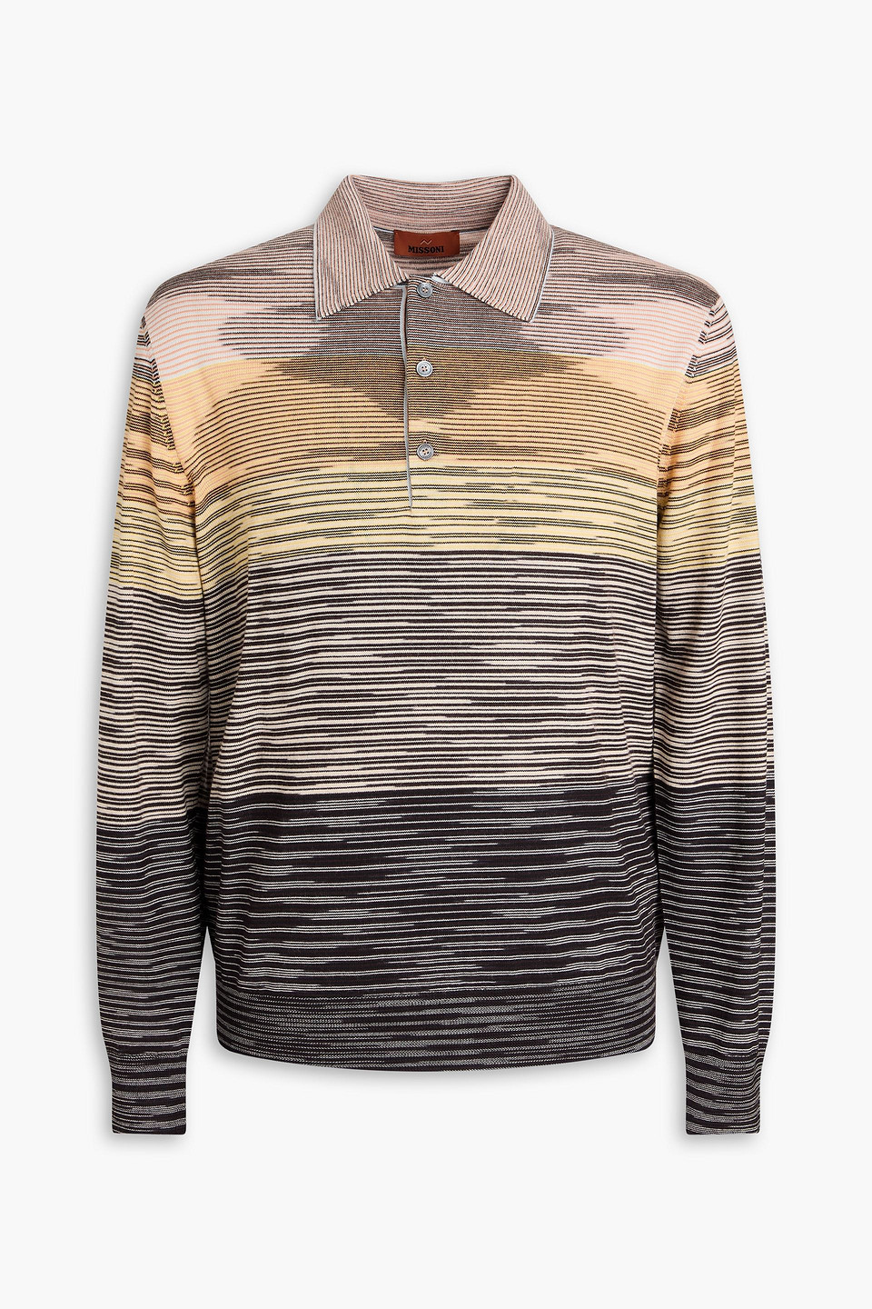 Missoni Space-dyed Wool Polo Jumper In Multicolor