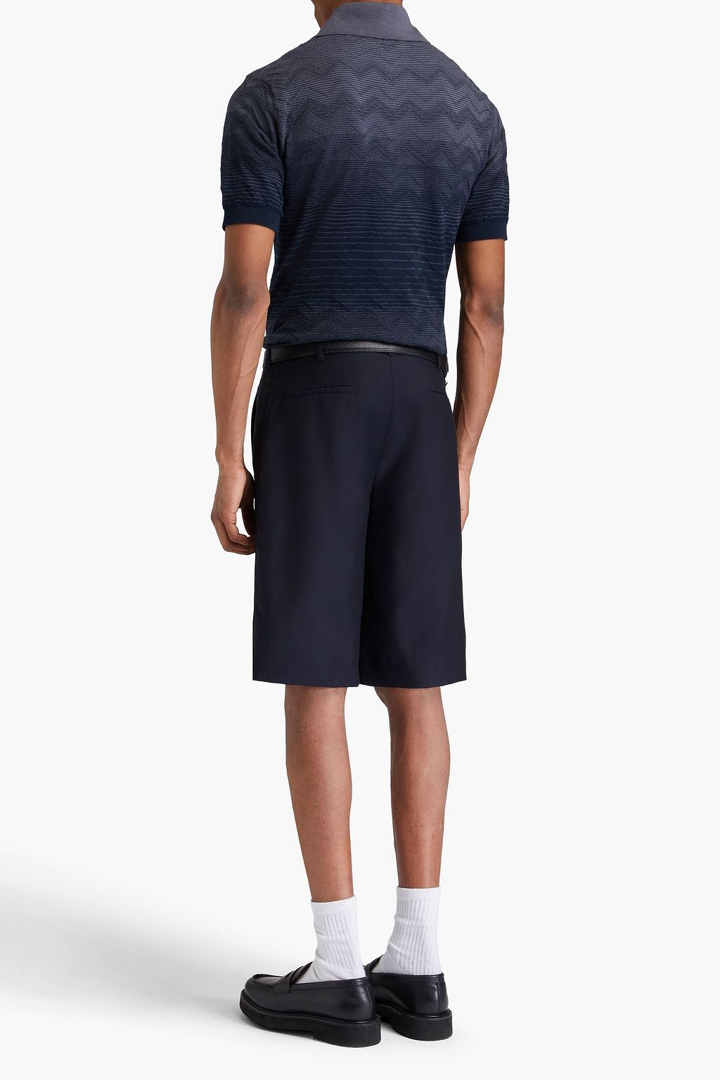 MISSONI Dégradé jacquard-knit cotton polo shirt
