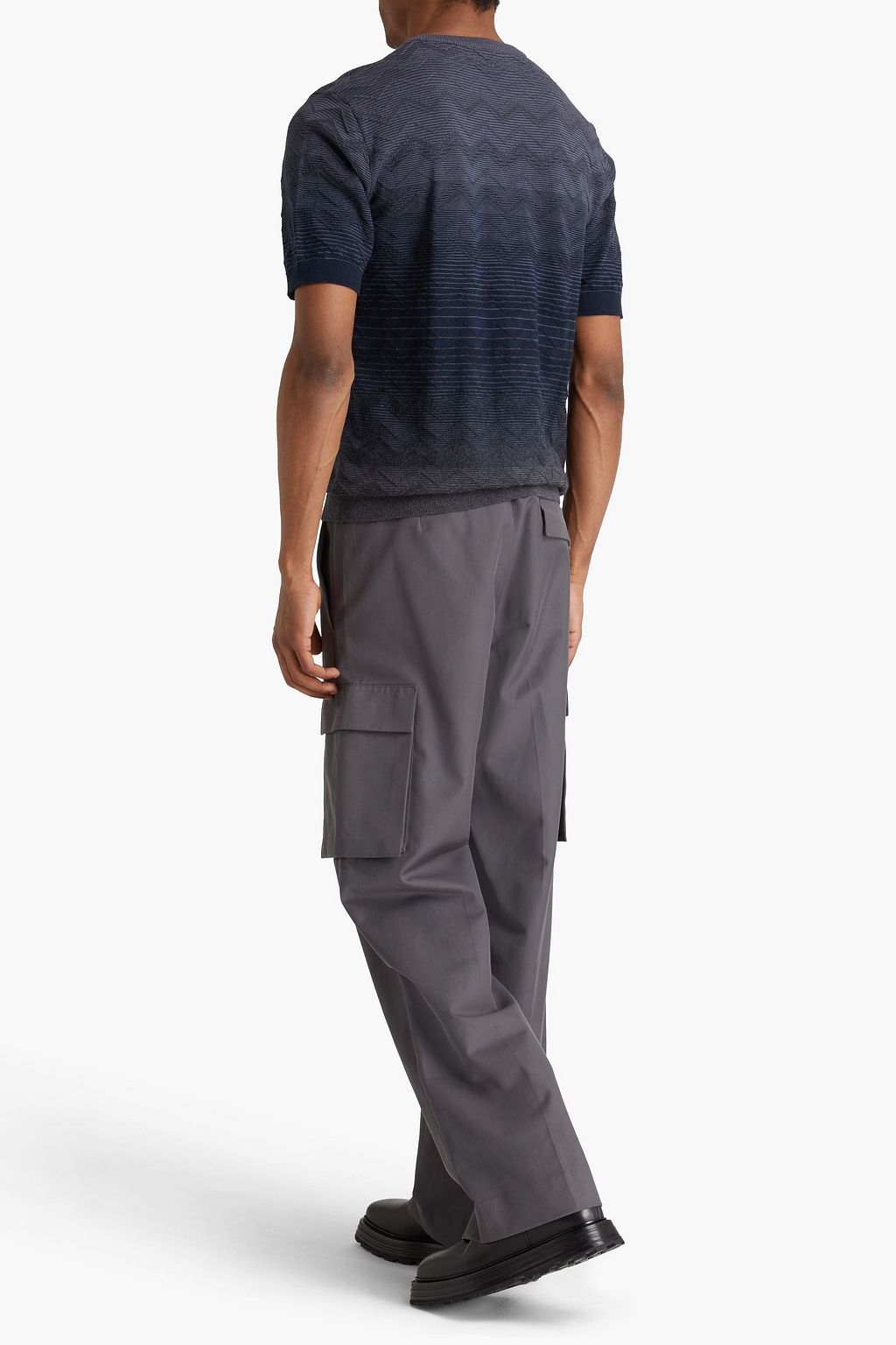 MISSONI Jacquard-knit cotton T-shirt
