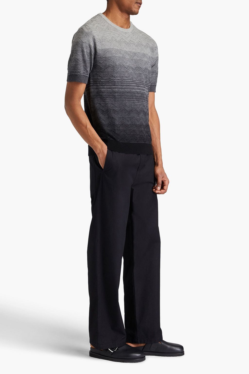 MISSONI Jacquard-knit cotton T-shirt