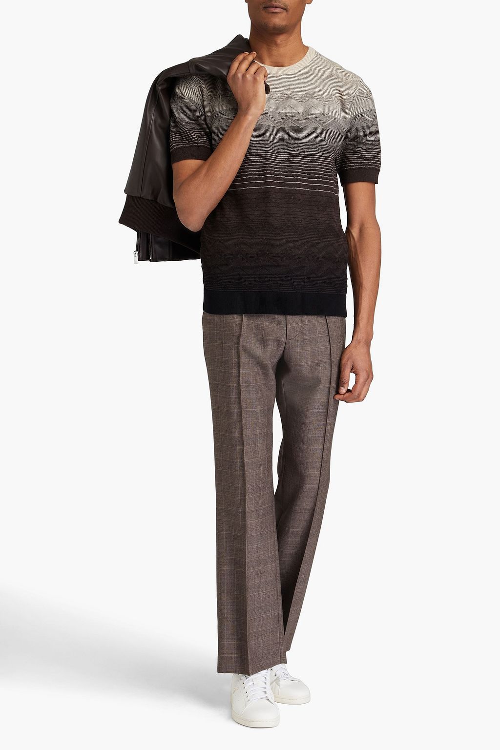 MISSONI Jacquard-knit cotton T-shirt