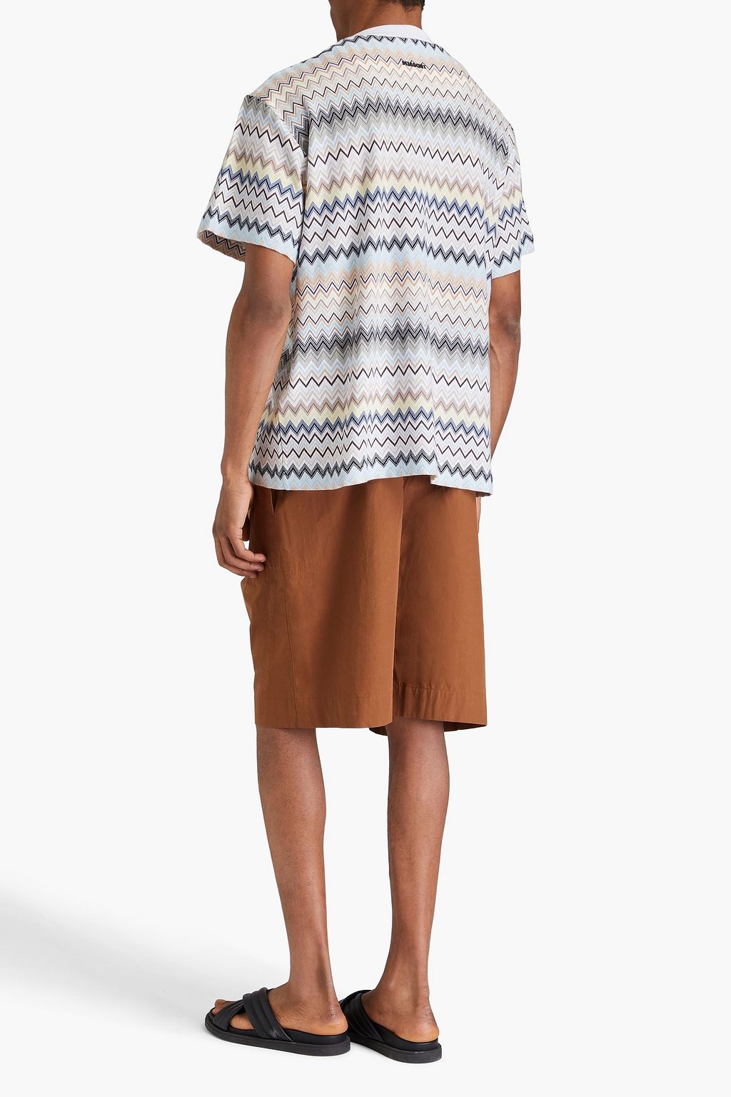MISSONI تي شيرت من القطن بحبكة كروشيه