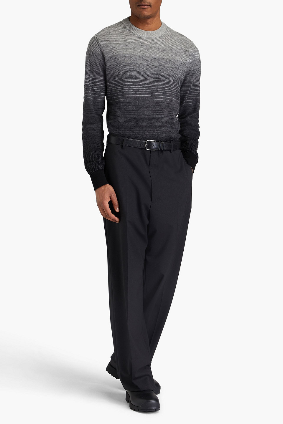 MISSONI SPACE-DYED COTTON SWEATER