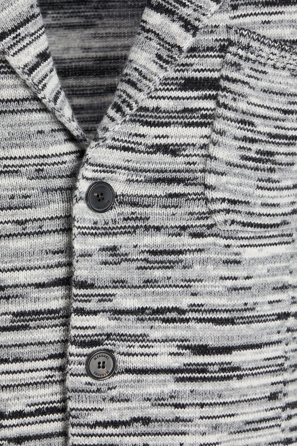 Missoni Space-dyed Cashmere Blazer In Gray