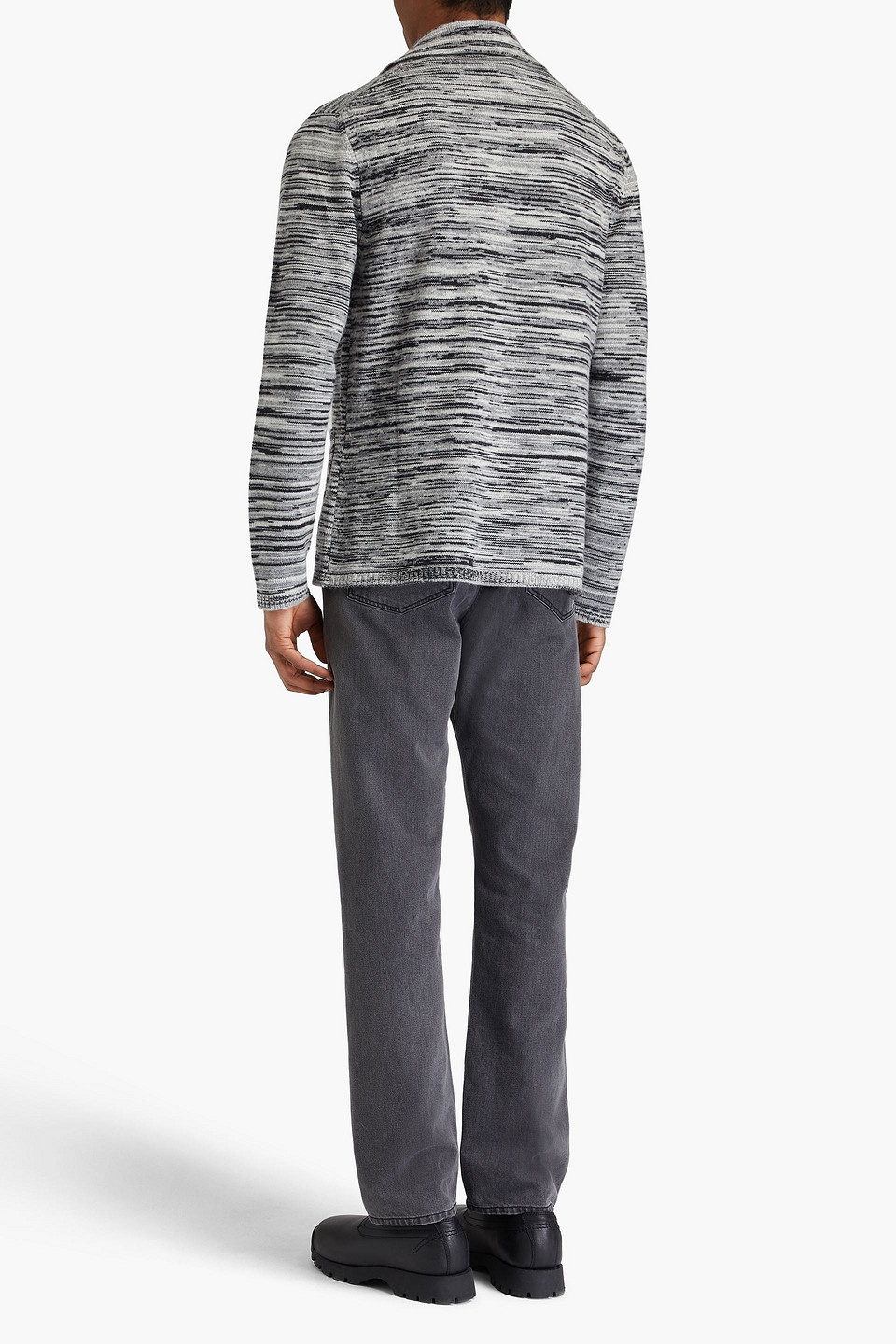 Missoni Space-dyed Cashmere Blazer In Gray