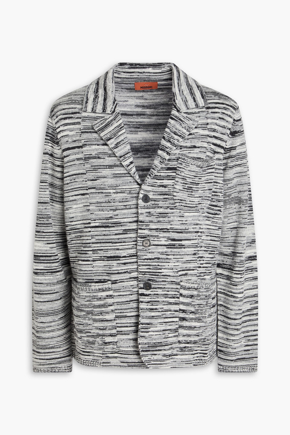Missoni Space-dyed Cashmere Blazer In Gray