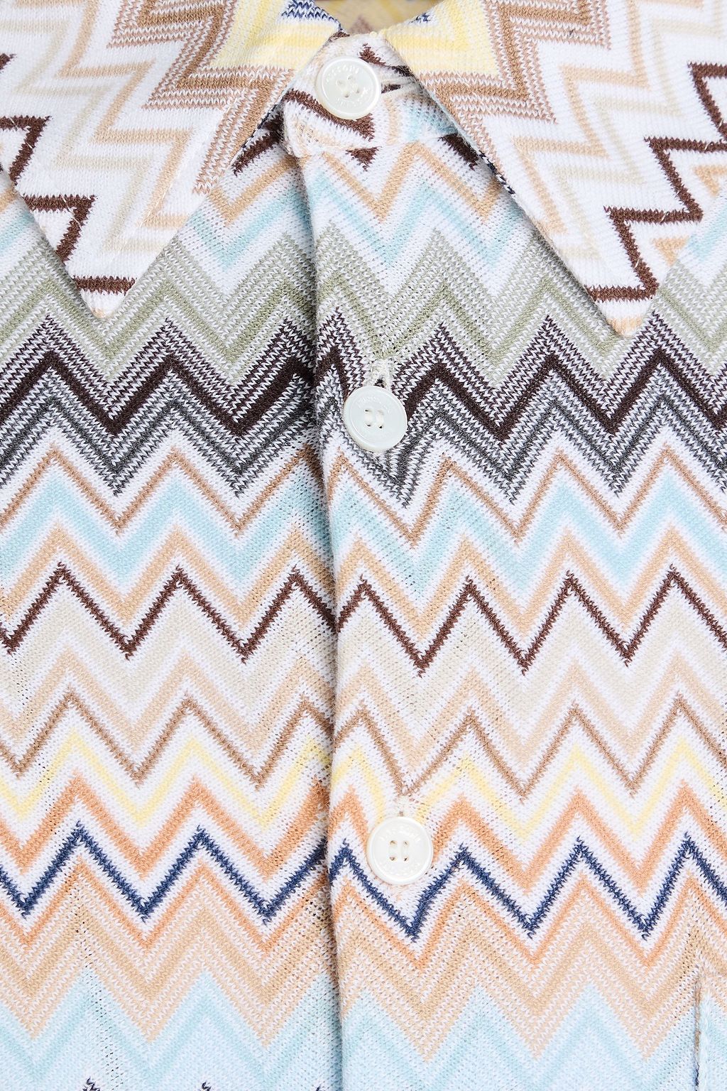 MISSONI Crochet-knit cotton shirt