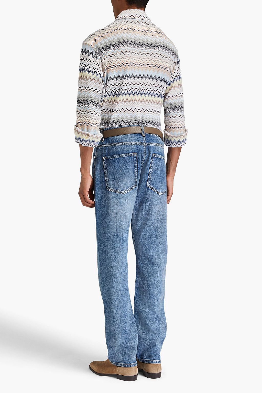 MISSONI Crochet-knit cotton shirt