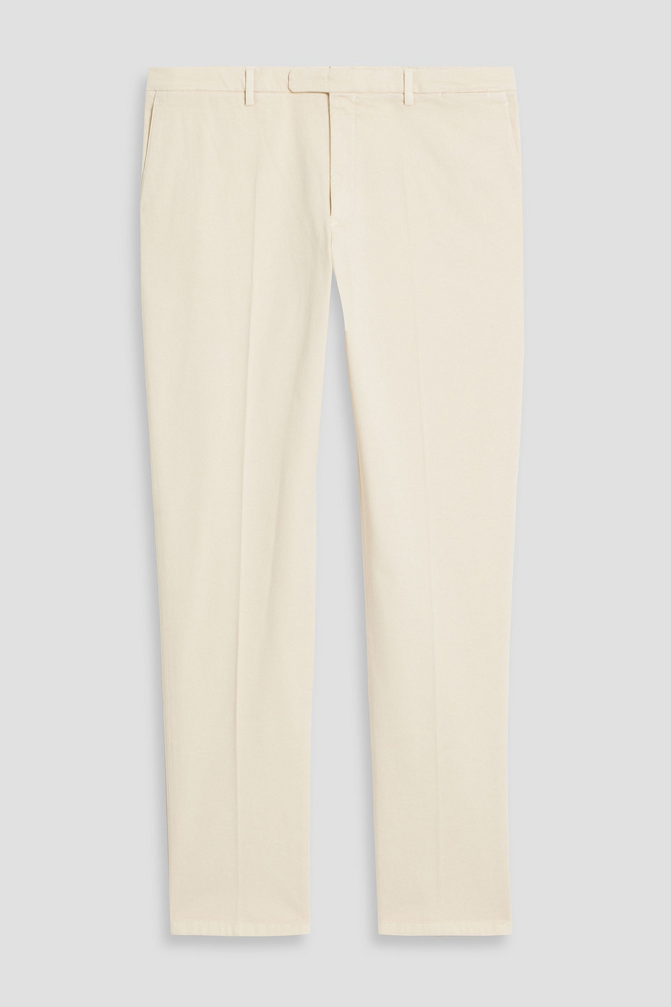 Cotton-blend twill pants