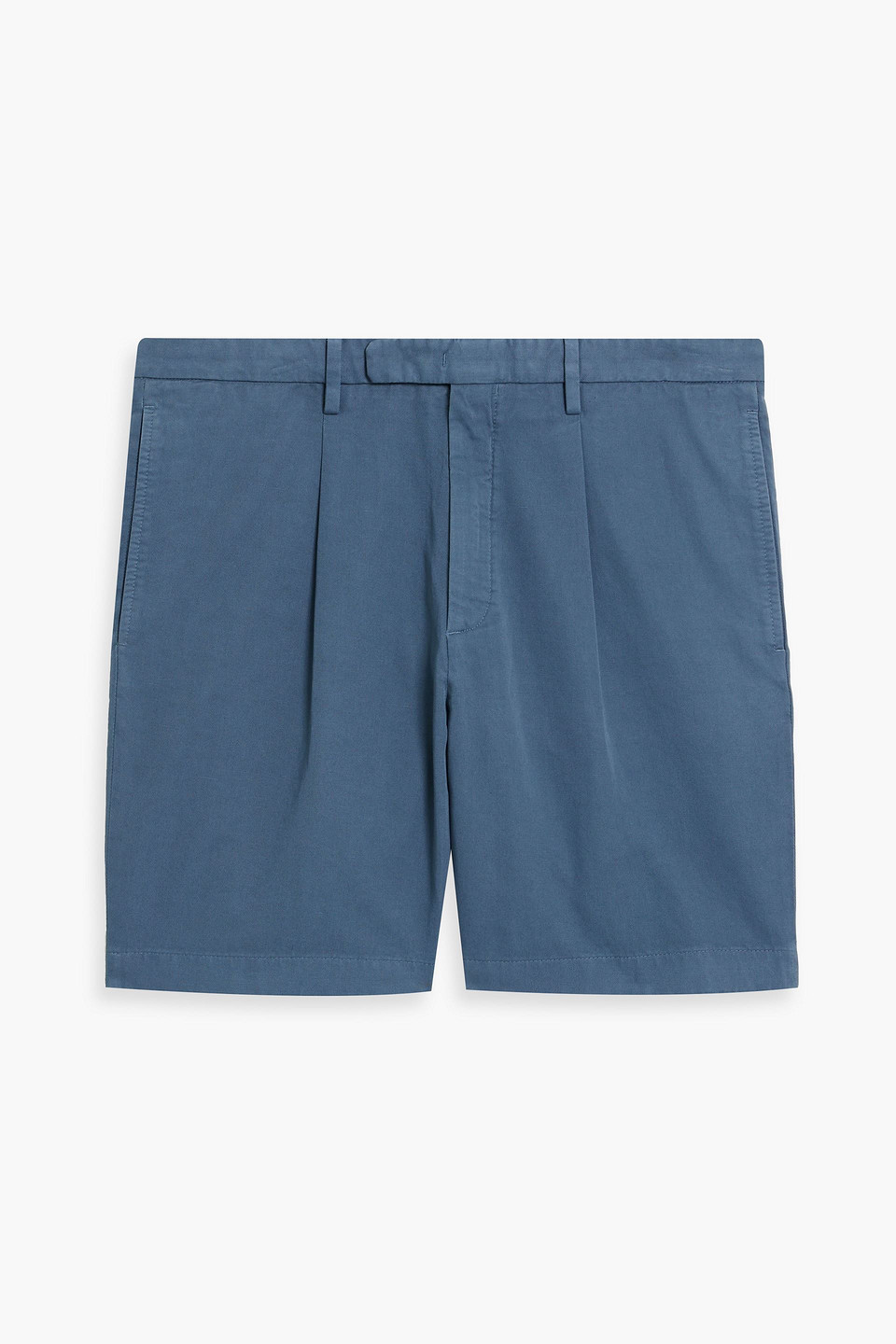 Cotton and linen-blend twill shorts