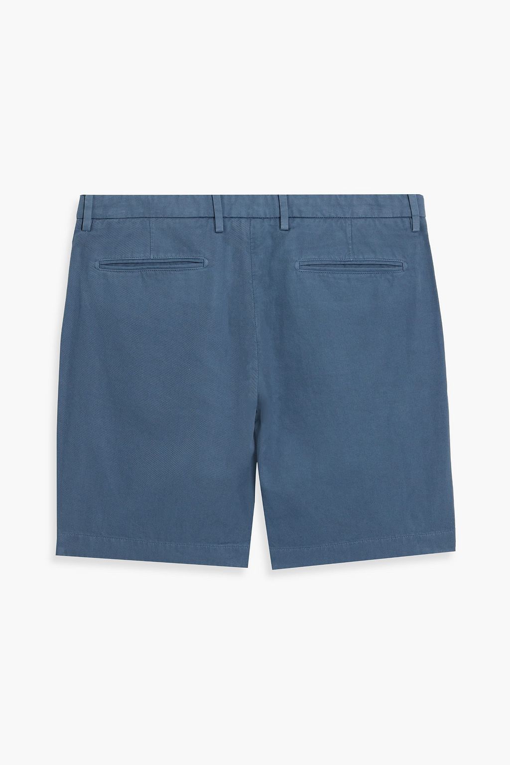 BOGLIOLI Cotton and linen-blend twill shorts