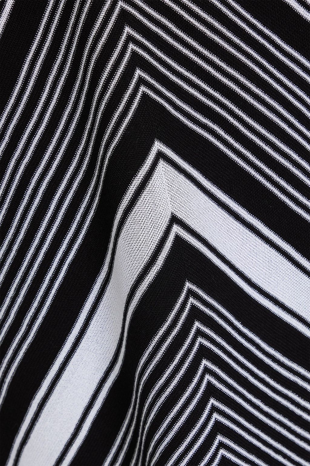 MISSONI 스트라이프 크로셰 니트 코튼 혼방 미니 드레스