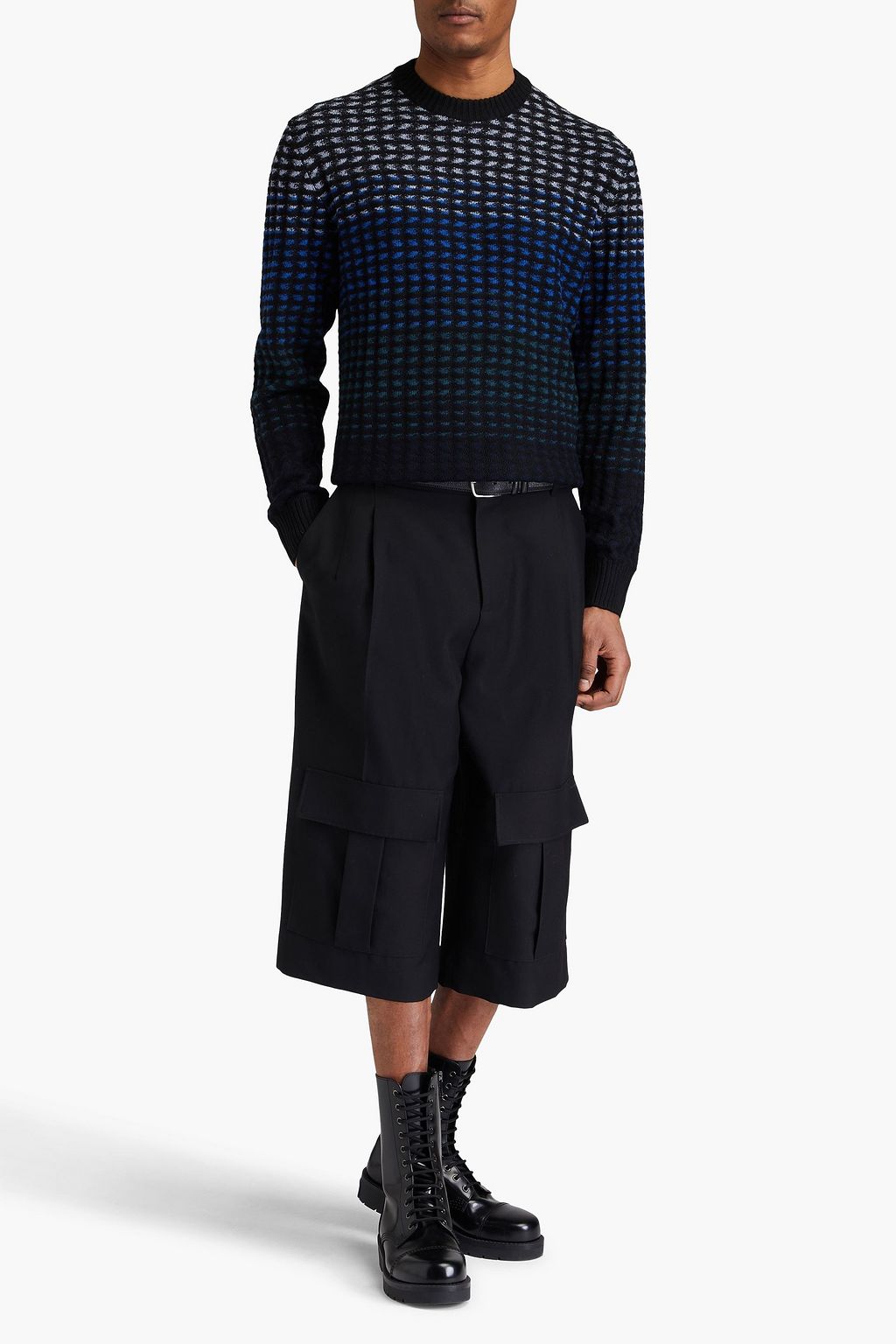 MISSONI Jacquard-knit wool sweater