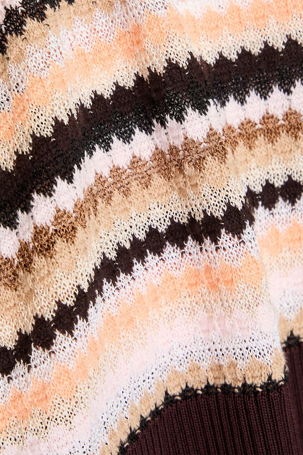 MISSONI كنزة رياضية من مزيج من القطن بحبكة كروشيه