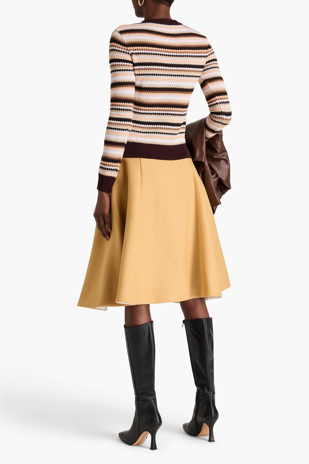 MISSONI كنزة رياضية من مزيج من القطن بحبكة كروشيه