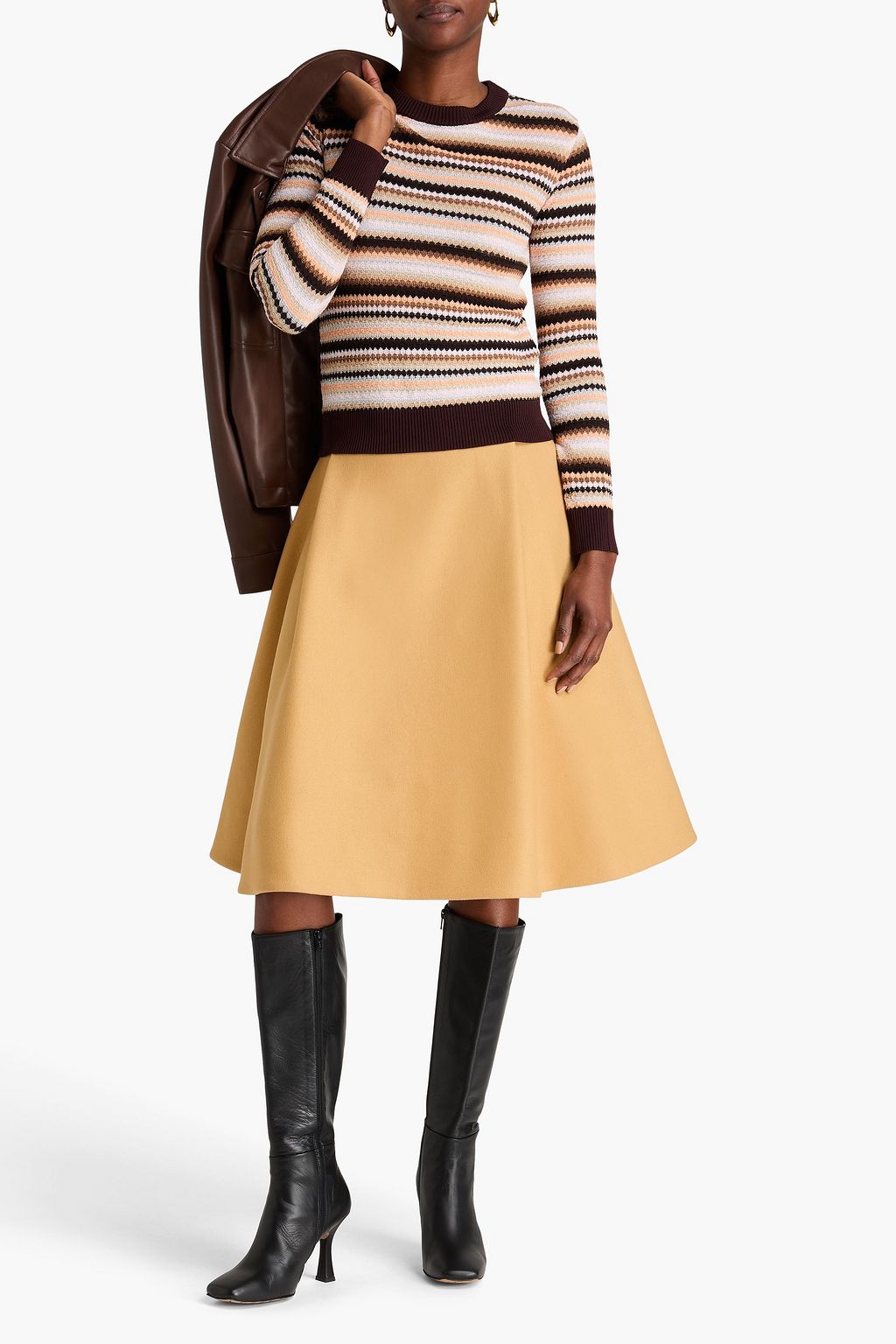 MISSONI كنزة رياضية من مزيج من القطن بحبكة كروشيه