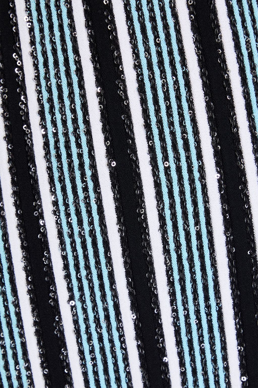 MISSONI فستان طويل مخطط بحبكة مضلّعة ومزركش