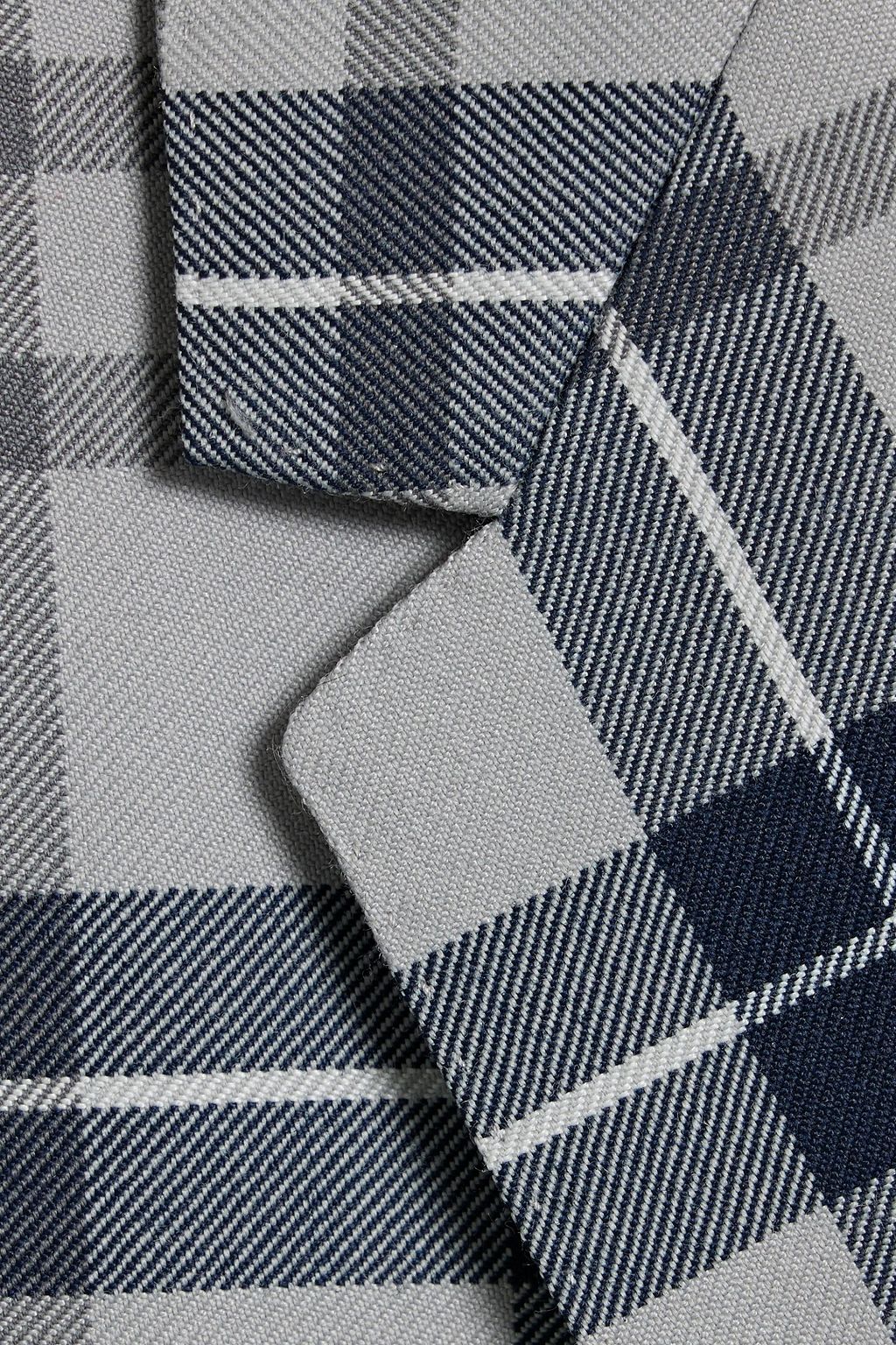 THOM BROWNE Checked wool-blend twill suit