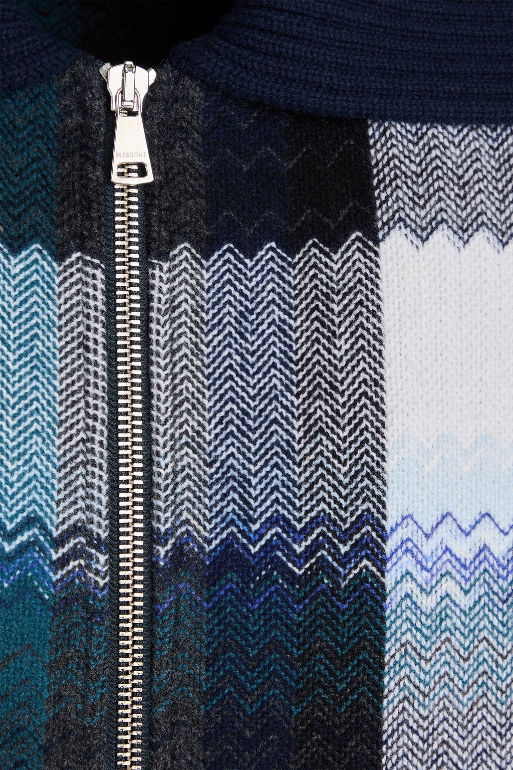 MISSONI جاكيت بومر من اللبّاد وصوف الجاكار بنقشة مربعات