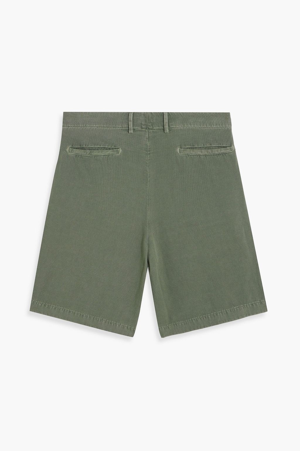 BOGLIOLI Cotton and linen-blend shorts