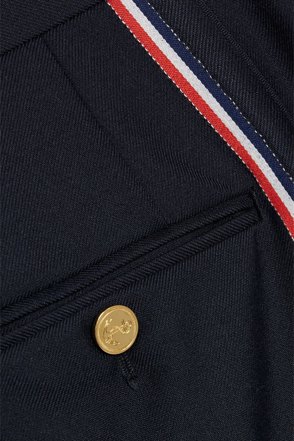 THOM BROWNE Wool-blend twill pants