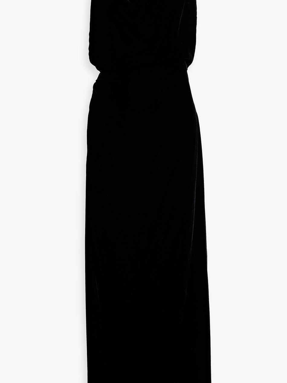 twisted velvet gown