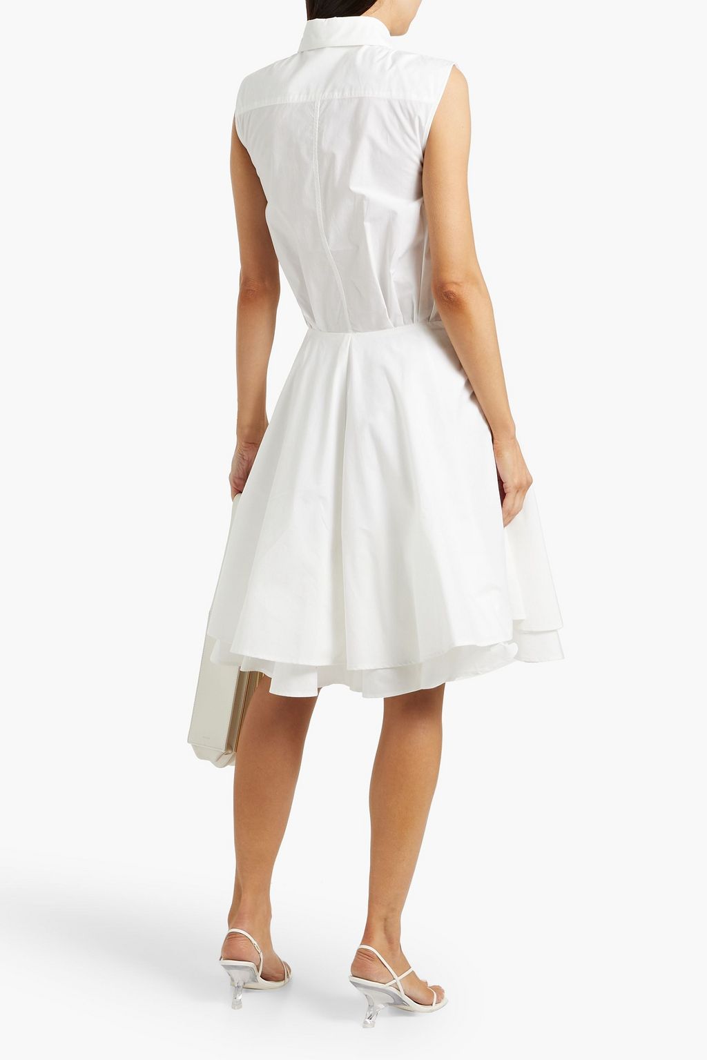 PROENZA SCHOULER Cindy layered cotton-poplin shirt dress