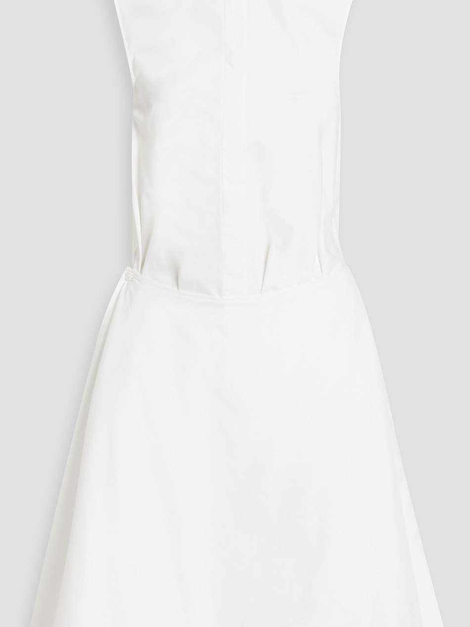 cindy layered cotton-poplin shirt dress