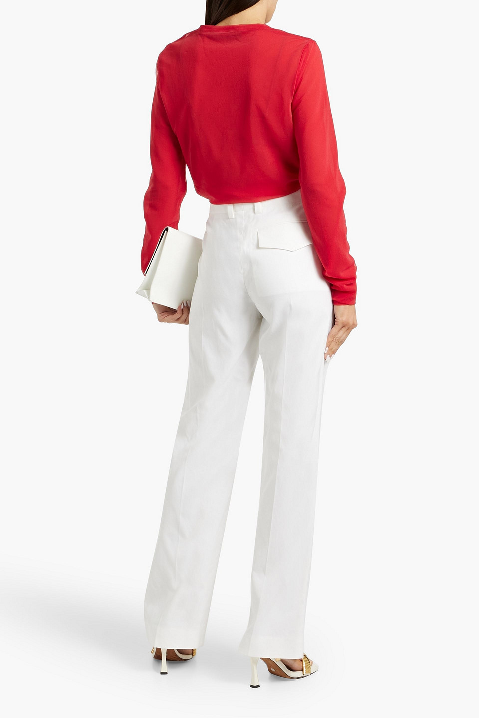 PROENZA SCHOULER DARA CHIFFON TOP