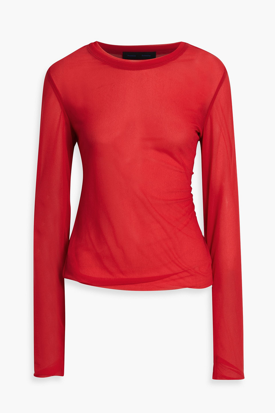 Proenza Schouler Dara Chiffon Top In Red