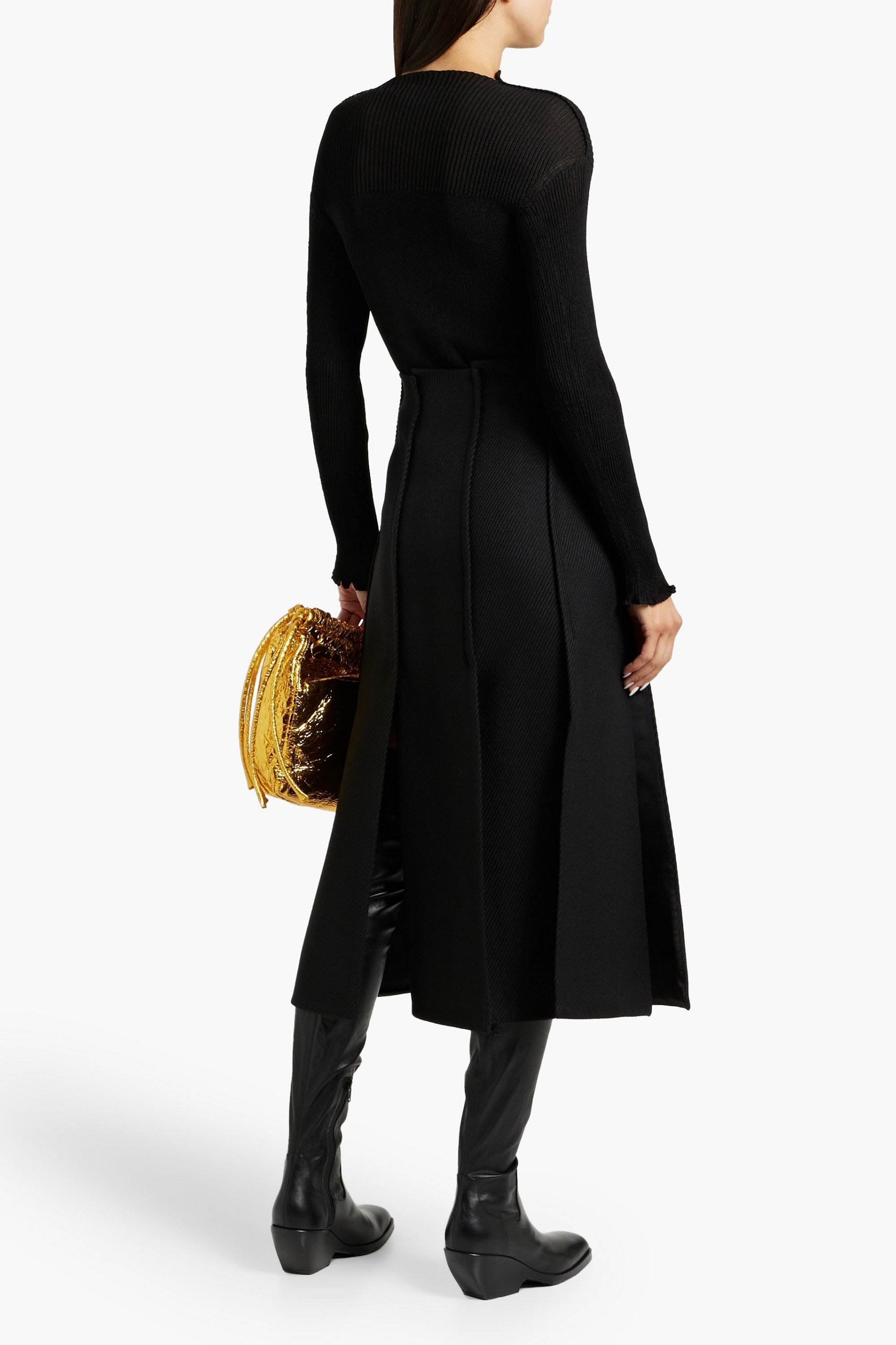 Proenza Schouler Diane fringed twill midi skirt