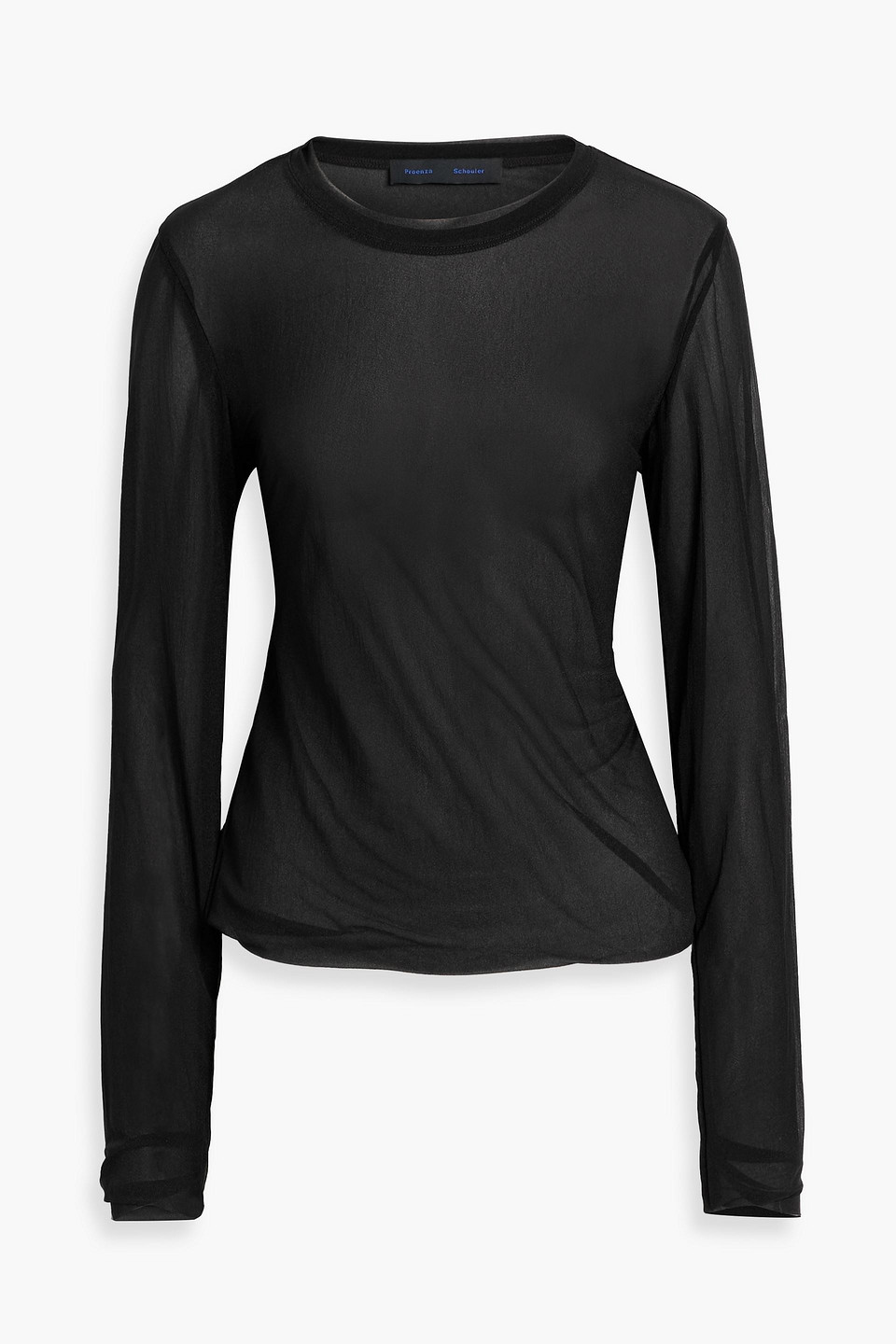 Proenza Schouler Dara Long-sleeve Jersey T-shirt In Black