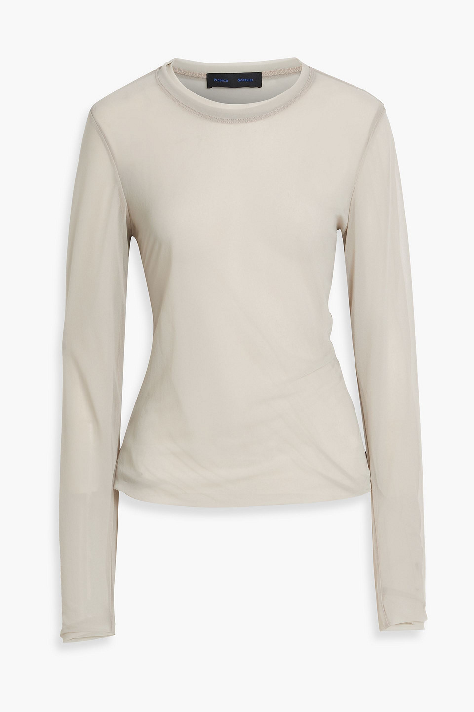 Proenza Schouler Dara Langarmshirt Aus Jersey In Mushroom