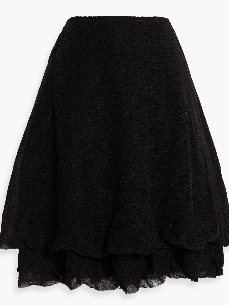 julia tiered georgette mini skirt