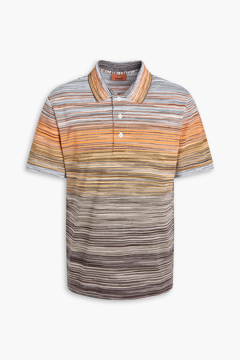 MISSONI SPACE-DYED COTTON-PIQUÉ POLO SHIRT
