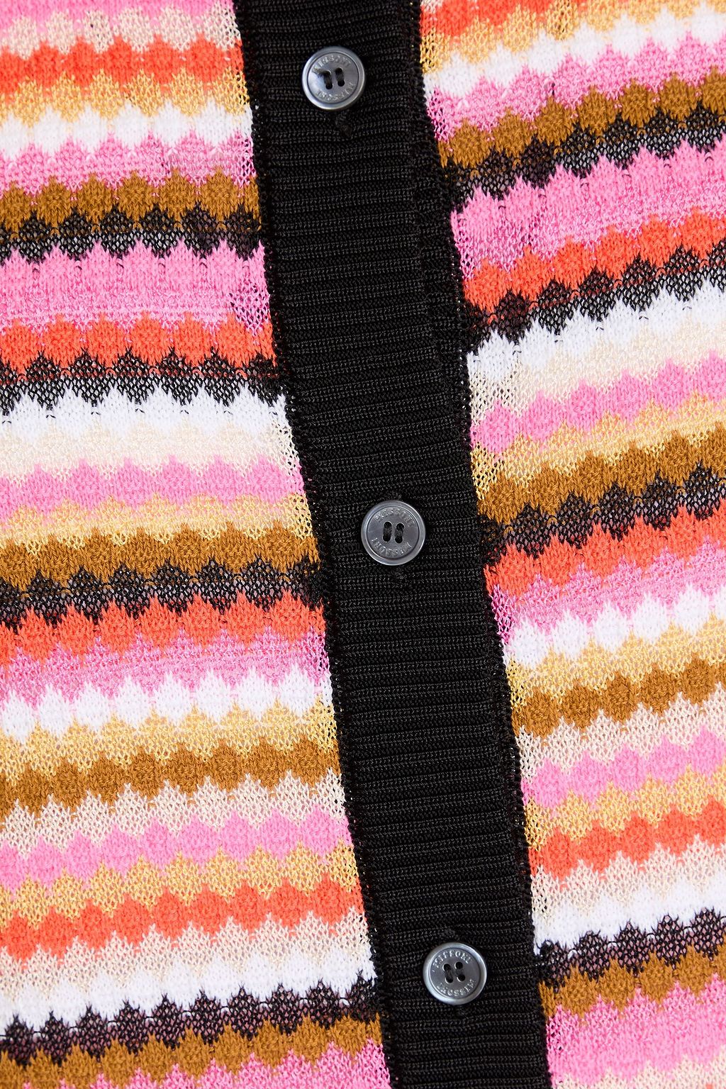 MISSONI كارديغان من مزيج من القطن بحبكة كروشيه بتصميم مخطط