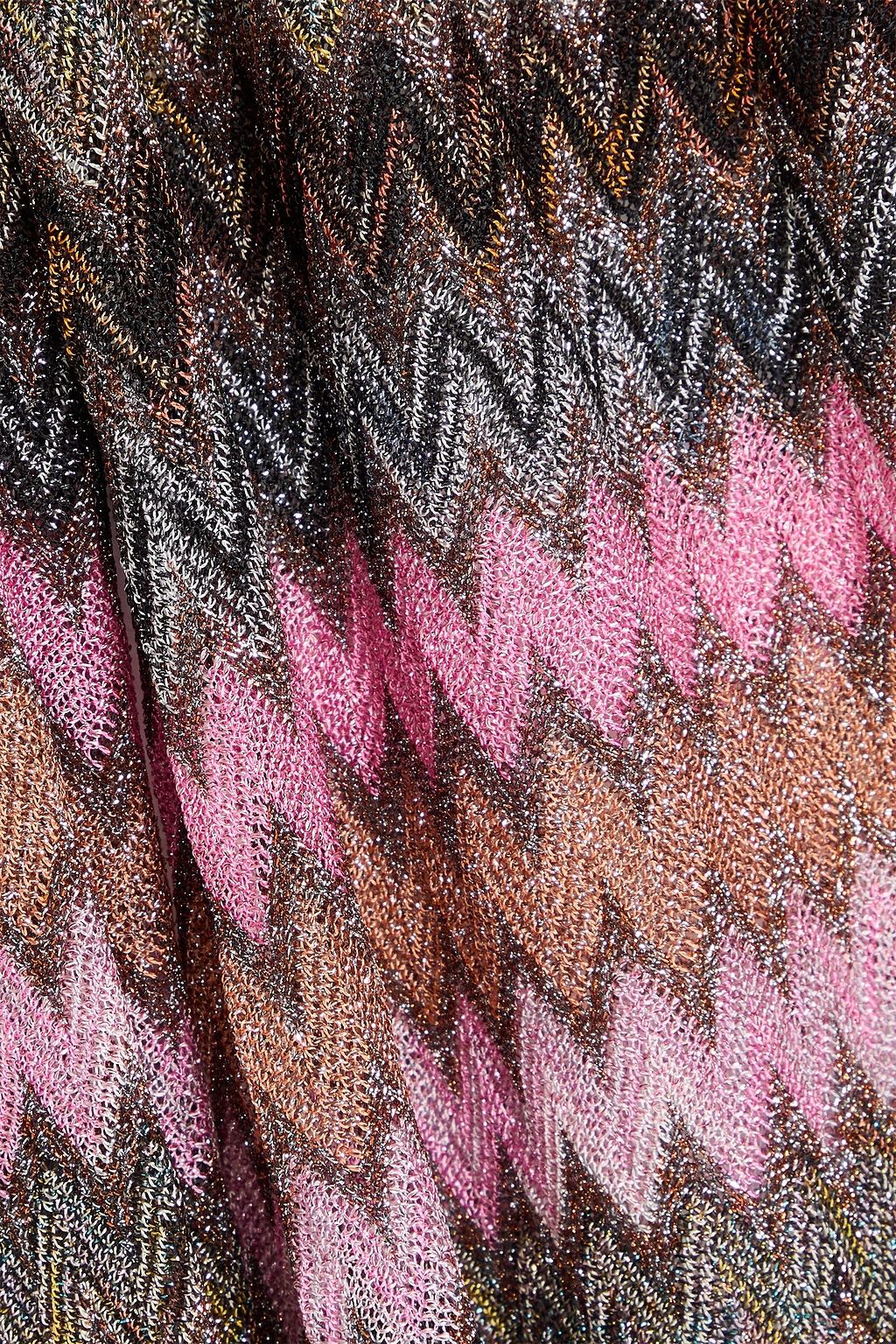 MISSONI Metallic crochet-knit cardigan