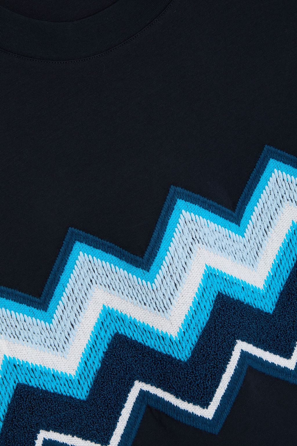 MISSONI تي شيرت من قطن الجيرسي بتصميم مطرّز
