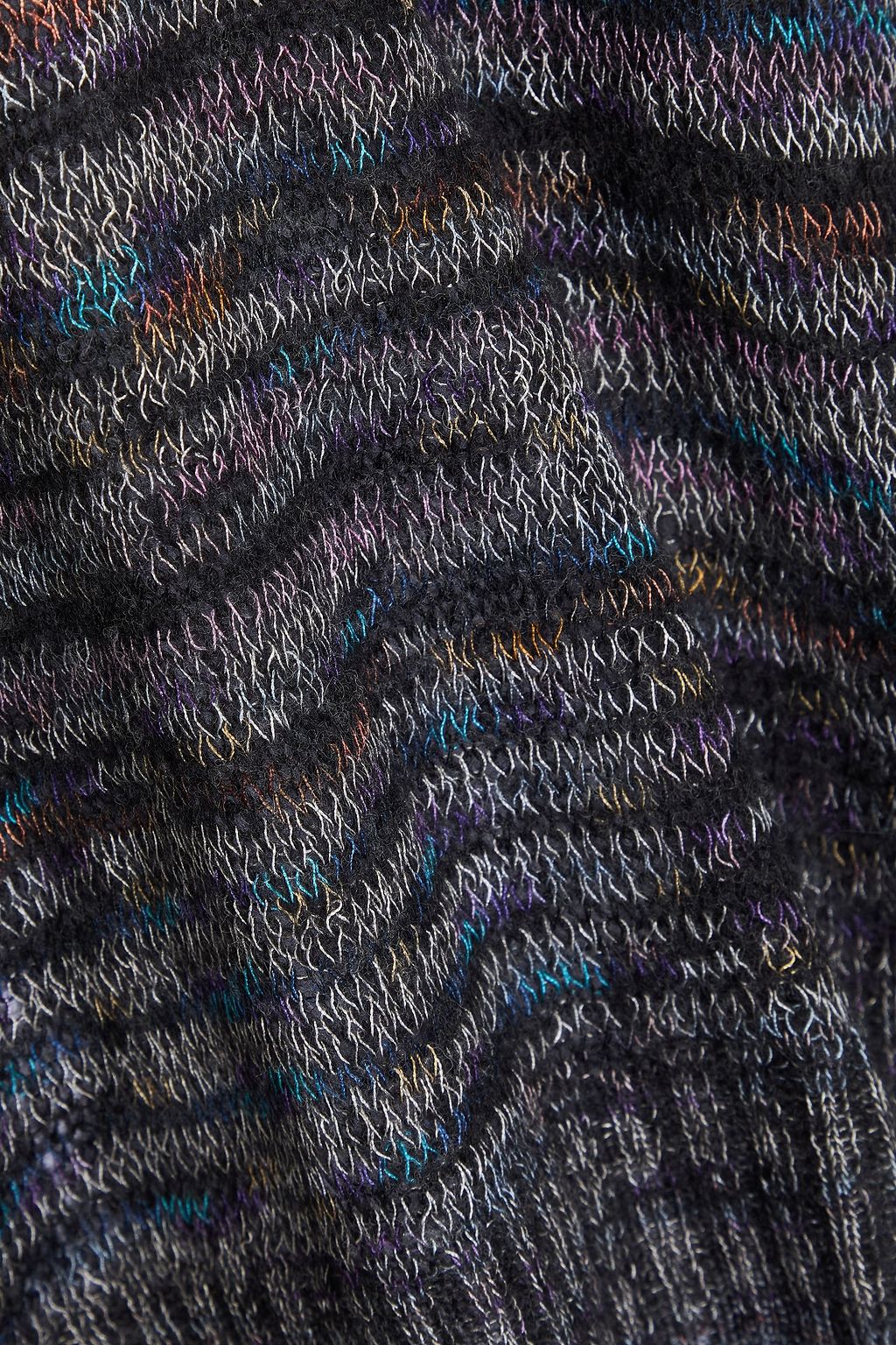 MISSONI Space-dyed crochet-knit sweater