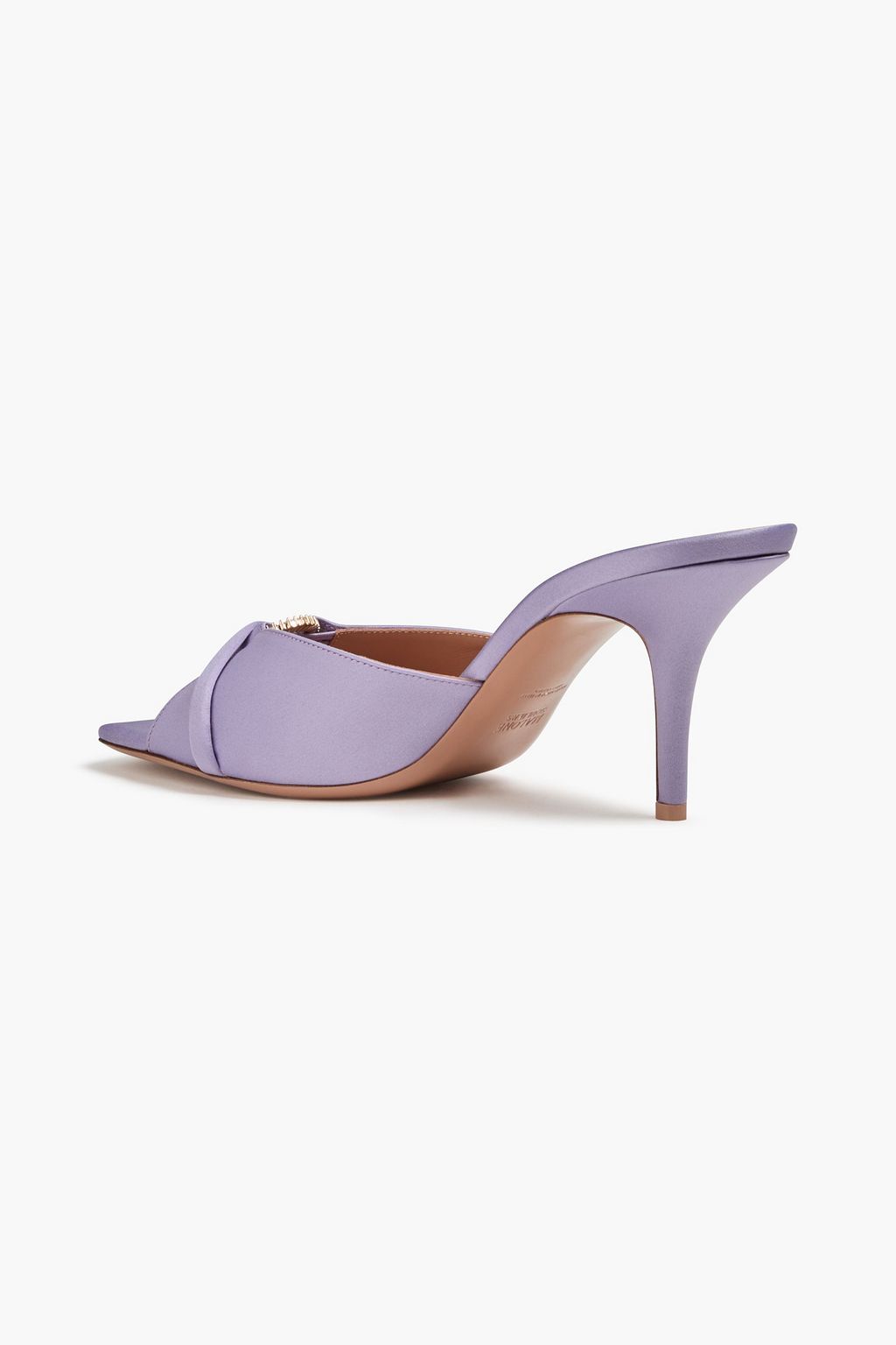 MALONE SOULIERS حذاء ميول "باتريشا 70" من الساتان مزين بزخارف