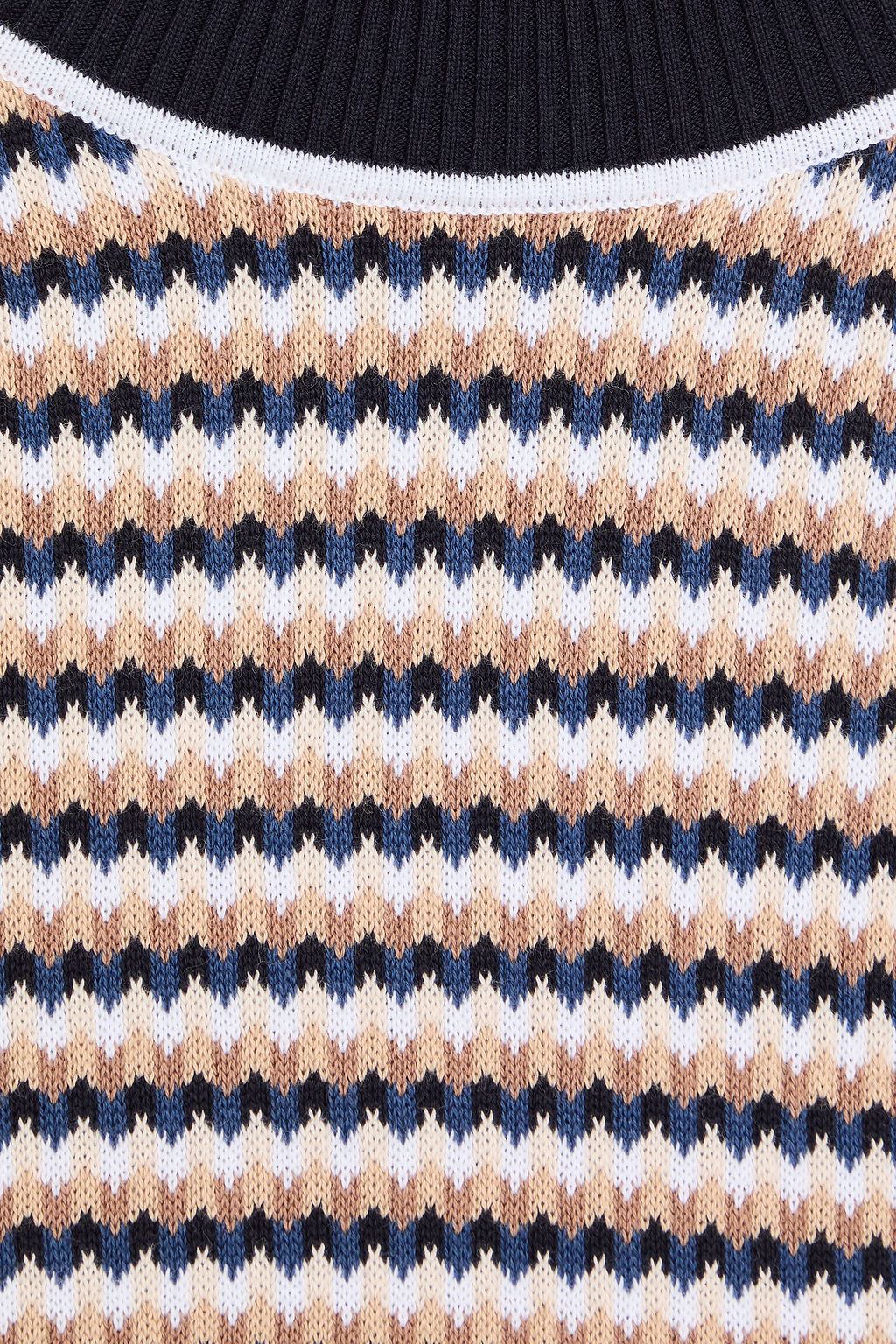 MISSONI تي شيرت مصنوع من القطن بحبكة الجاكار