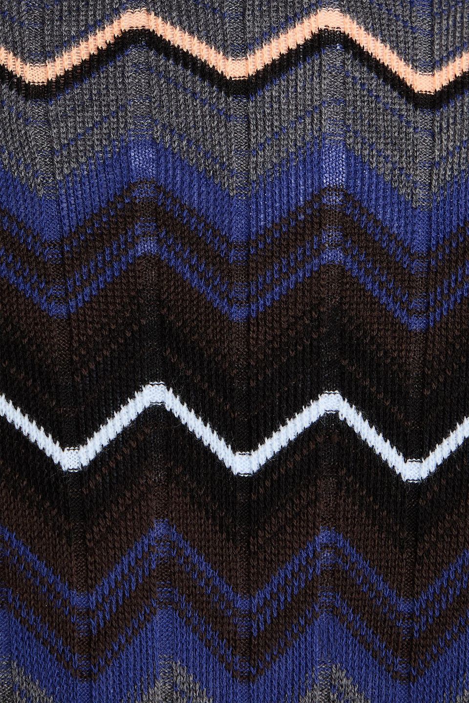 Missoni Jacquard-knit Cotton And Wool-blend Sweater In Blue